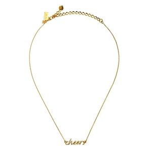 Kate Spade Glass Half Full “Cheers” Necklace